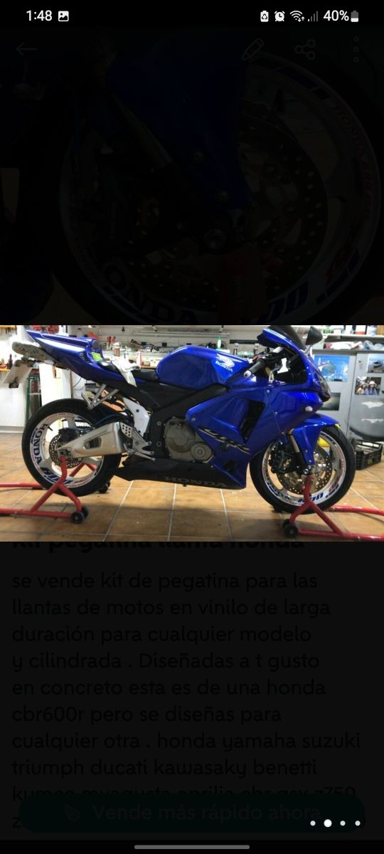 pegatina llantas moto