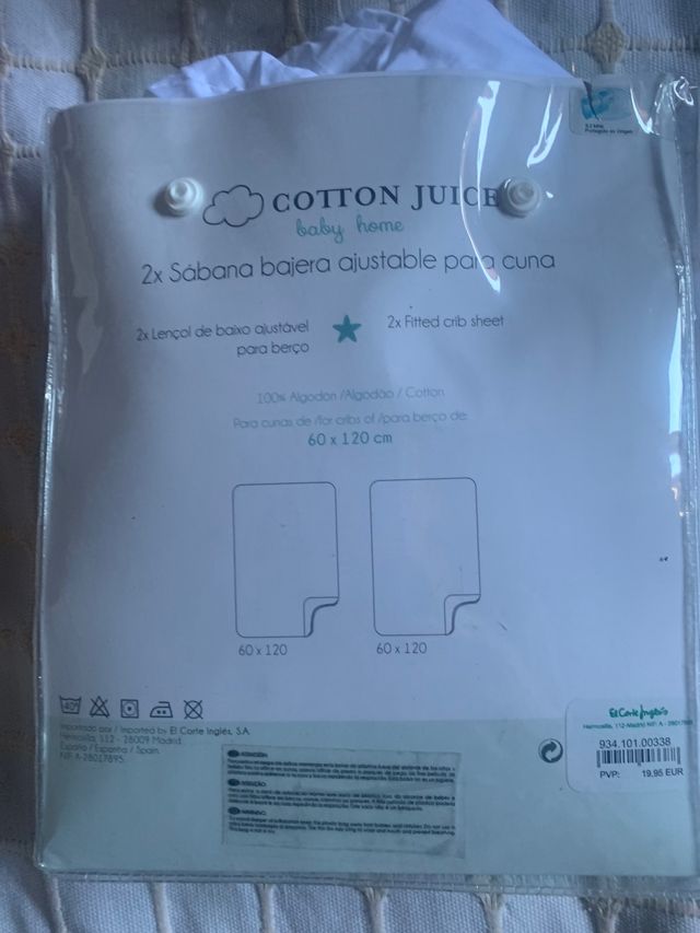 2 juegos de sabanas bajeras ajustables