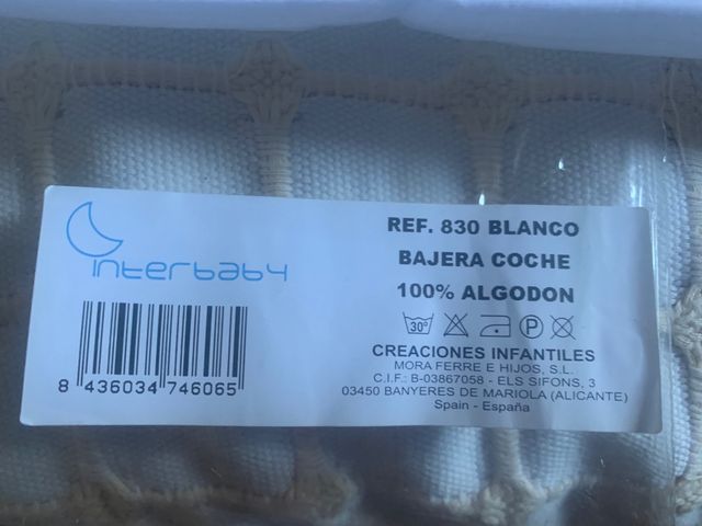 pack de bajera y protector plastificado