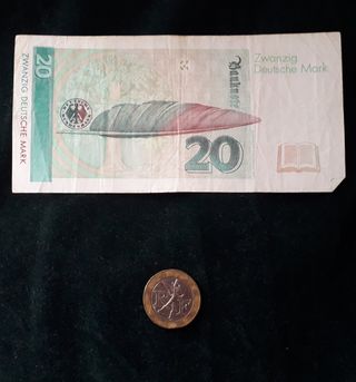 Moneda alemana y francesa