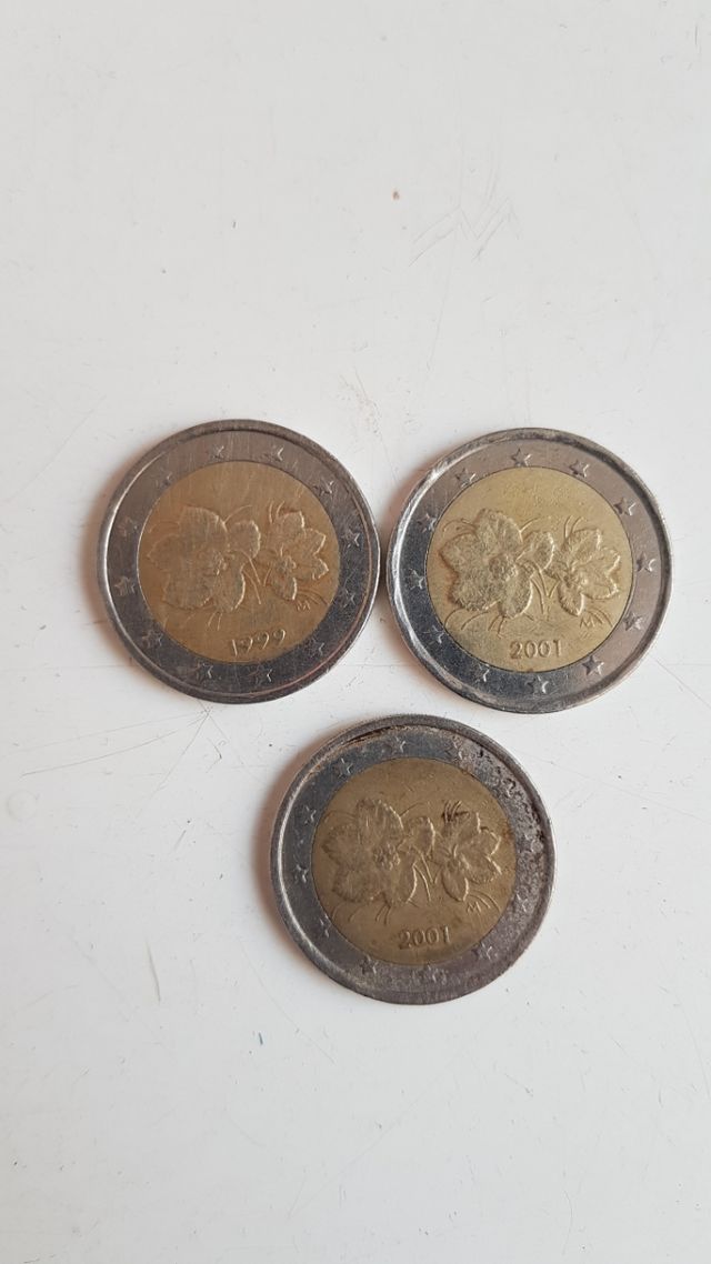 moneda de 2 € Finlandia 1999 - 2001