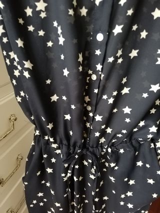 Mono largo azul marino Zara Basic