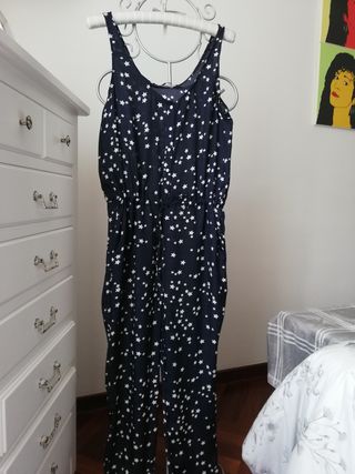 Mono largo azul marino Zara Basic