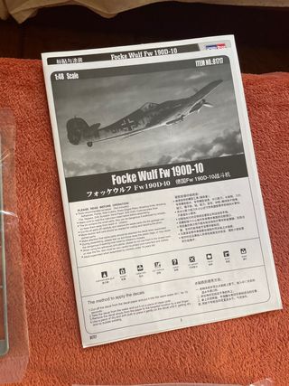 MAQUETA AVIÓN FOCKE WULF FW 190D-10