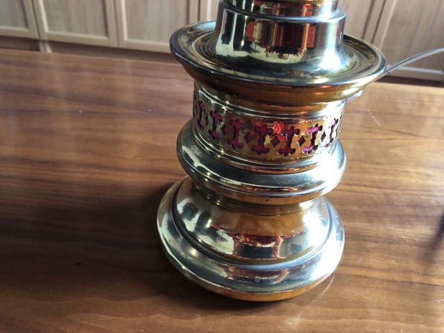 pie lámpara sobremesa antiguo