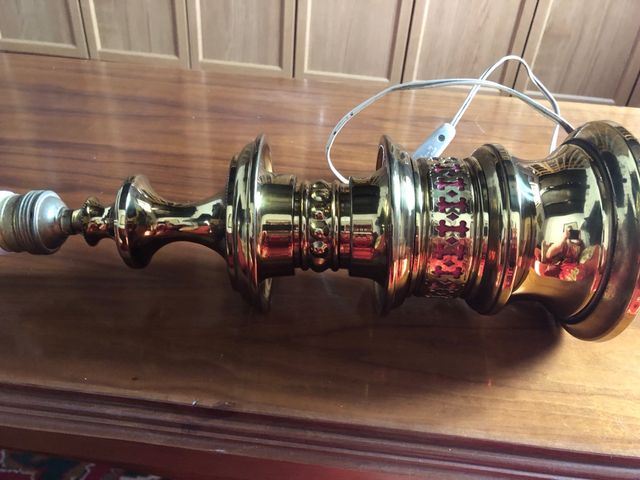 pie lámpara sobremesa antiguo