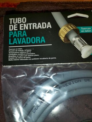 Tubo de entrada para lavadora