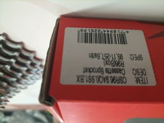 Piñon 9 vel. bicicleta carretera 11/25. Nuevo.