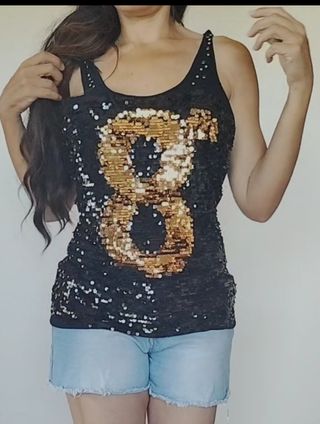 Top  negro Eighth Sin