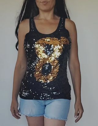 Top  negro Eighth Sin