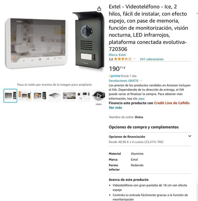 Videoportero Extel