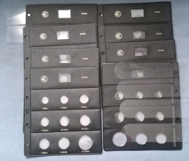 Hojas o fundas para monedas Pardo