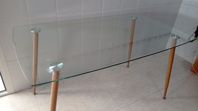 Mesa de cristal cocina y comedor REBAJADA
