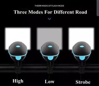 Luz delantera bicicleta con bocina extra fuerte