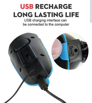 Luz delantera bicicleta con bocina extra fuerte