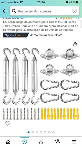 Toldo 5x3 + Apliques