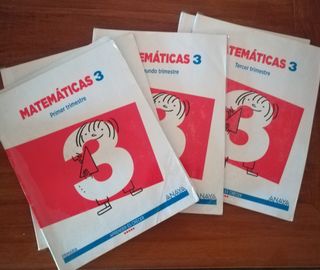 Libros matemáticas de 3° primaria