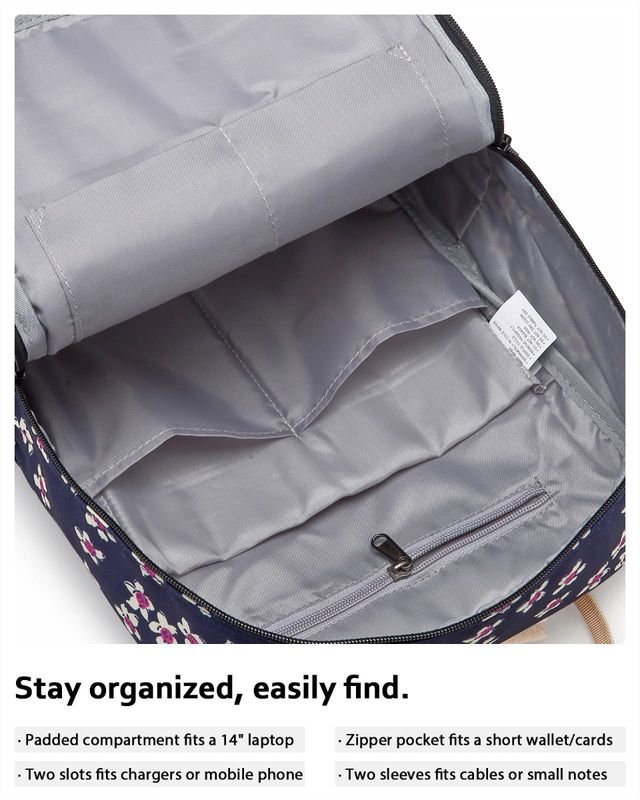 Mochila HotStyle floral azul NUEVA