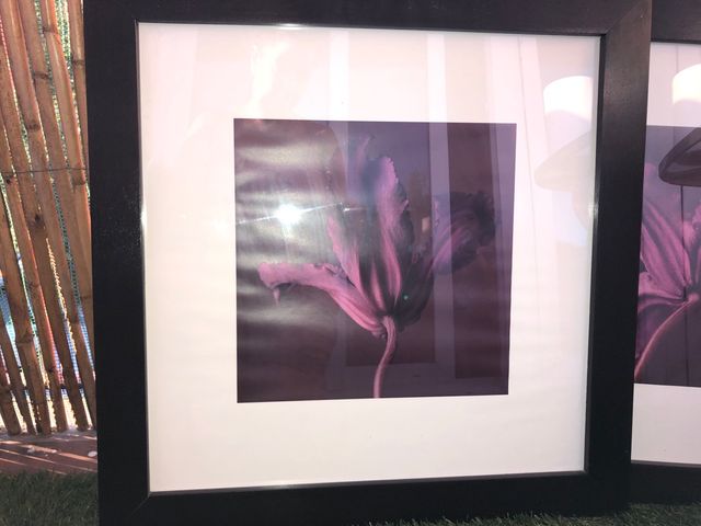 Cuadro grande Ikea flor morada