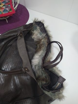 Bolso marrón desmontable