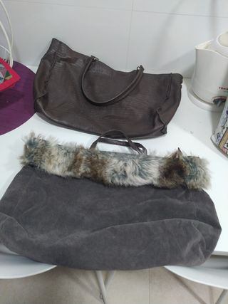 Bolso marrón desmontable