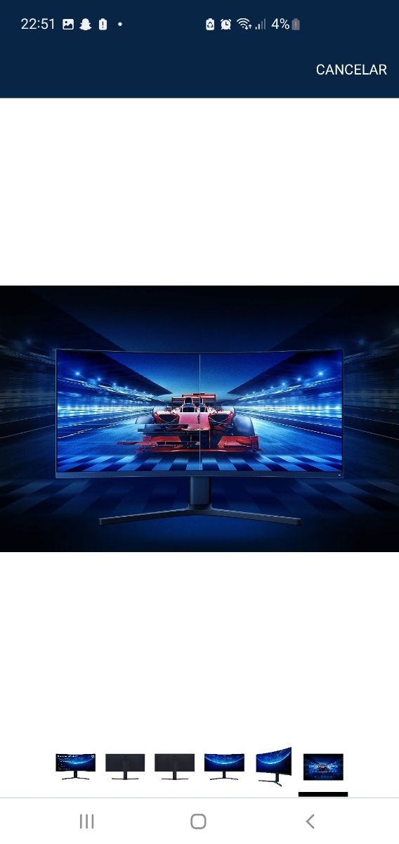 Monitor CURVO Gaming Xiaomi mi curved 34"