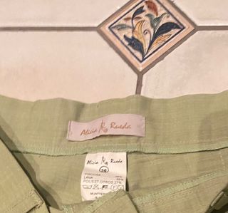 Pantalón verano Alicia Rueda verde claro