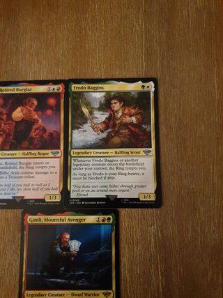Cartas personajes Señor anillos