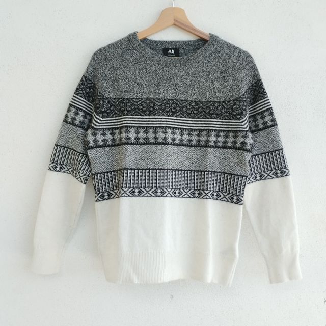 Pullover Uomo Lana Fantasia