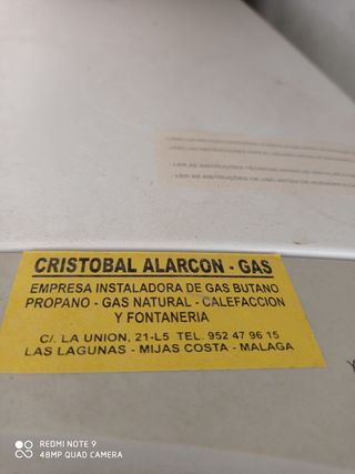 caldera de gas natural