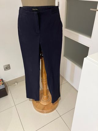 pantalon azul marino marca Massimo Dutti