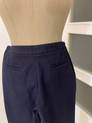pantalon azul marino marca Massimo Dutti