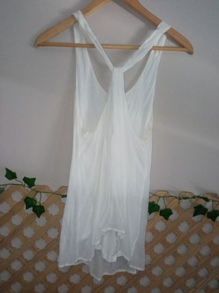 top Massimo Dutti blanco L 