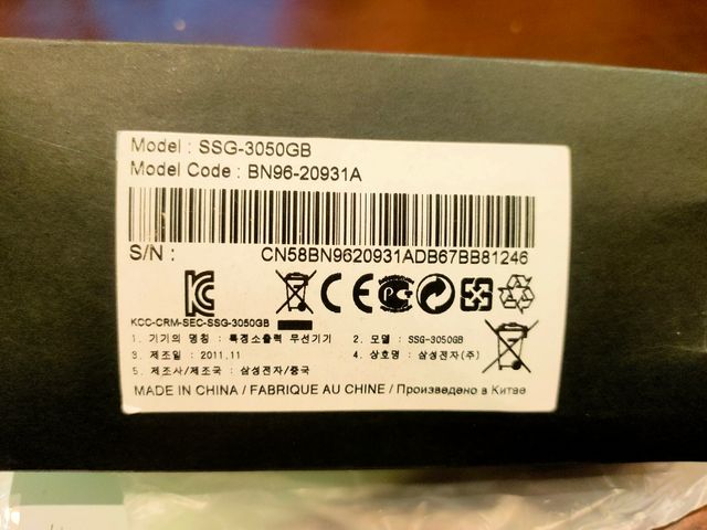 gafas 3d samsung ssg3050GB