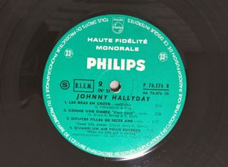 JOHNNY HALLYDAY - Vinilo 10"
