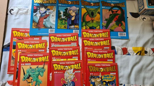 Dragon Ball serie amarilla, roja y azul + poster.l