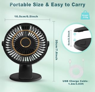 COZII Ventilador USB Recargable