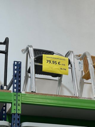 Sillas aluminio para terraza