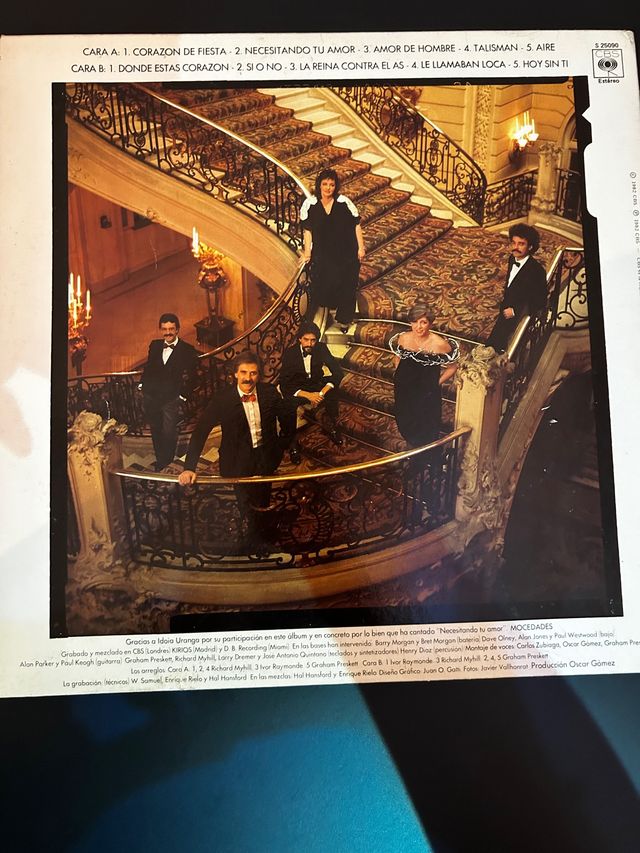 Disco mocedades amor de hombre