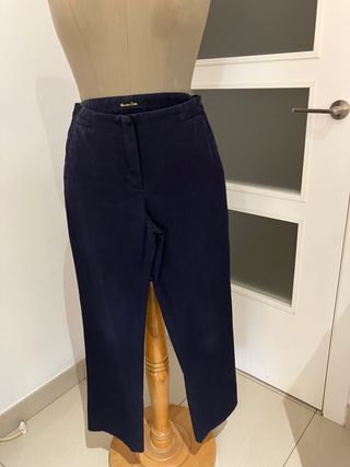pantalon azul marino marca Massimo Dutti