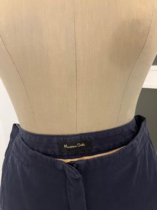 pantalon azul marino marca Massimo Dutti