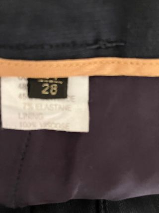 pantalon azul marino marca Massimo Dutti