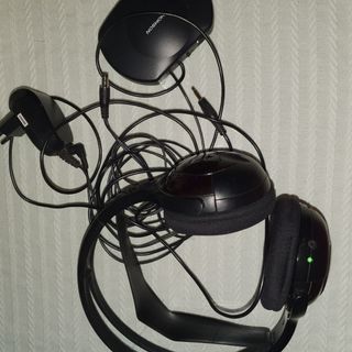 Auriculares inalambricos trombón negros