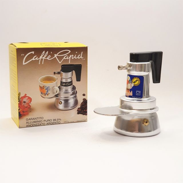 Caffettiera vintage italiana 1 tazza "Caffè Rapid"