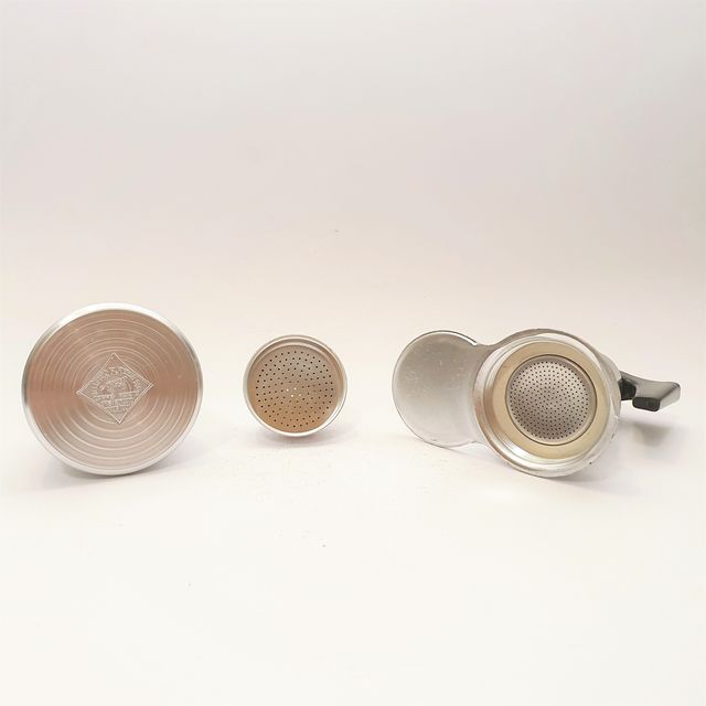 Caffettiera vintage italiana 1 tazza "Caffè Rapid"