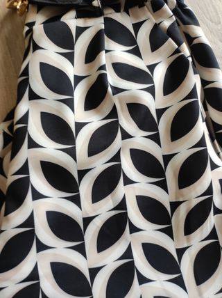 Pantalón ancho negro y crema. Nuevo