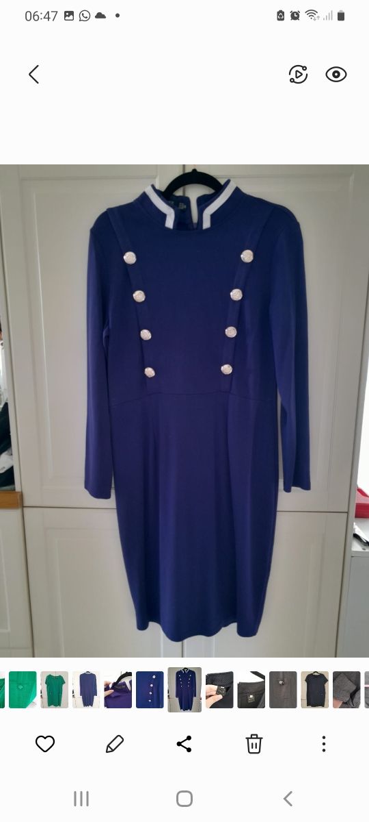 Vestito donna blu/viola tg XL