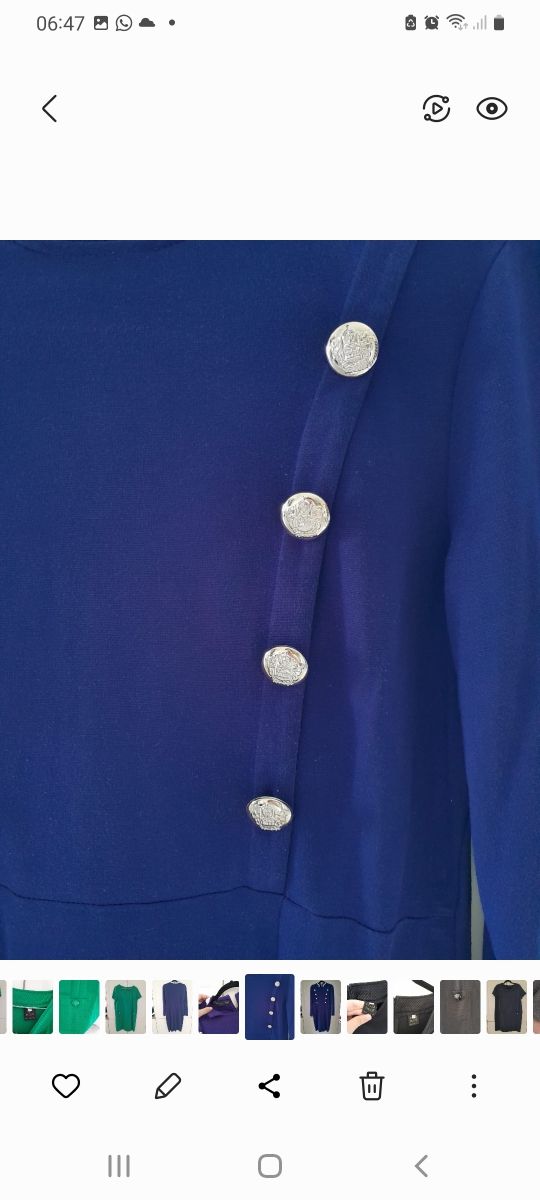 Vestito donna blu/viola tg XL