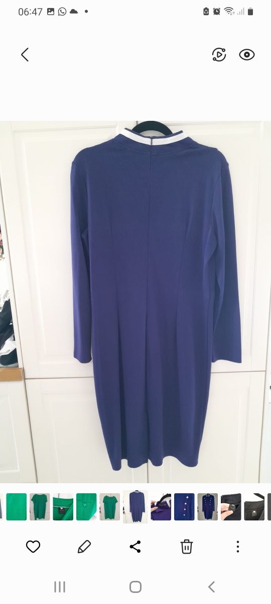 Vestito donna blu/viola tg XL