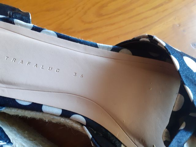 Sandalias topos num 36 TRAFALUC